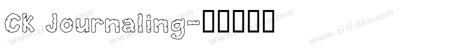 CK Journaling字体转换